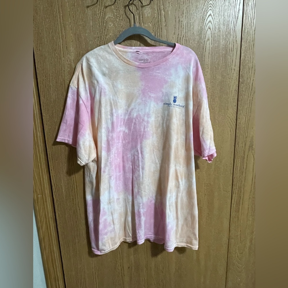 SIMPLY SOUTHERN tie dye tshirt XXL